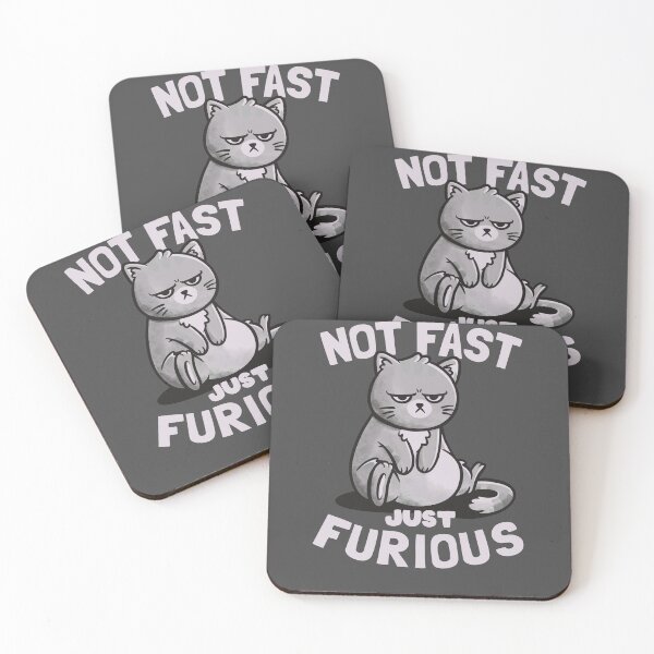 Item preview, Not Fast Just Furious Cute Funny Cat Gift designed and sold by EduEly.