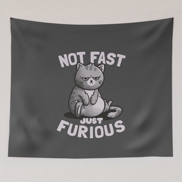 Item preview, Not Fast Just Furious Cute Funny Cat Gift designed and sold by EduEly.