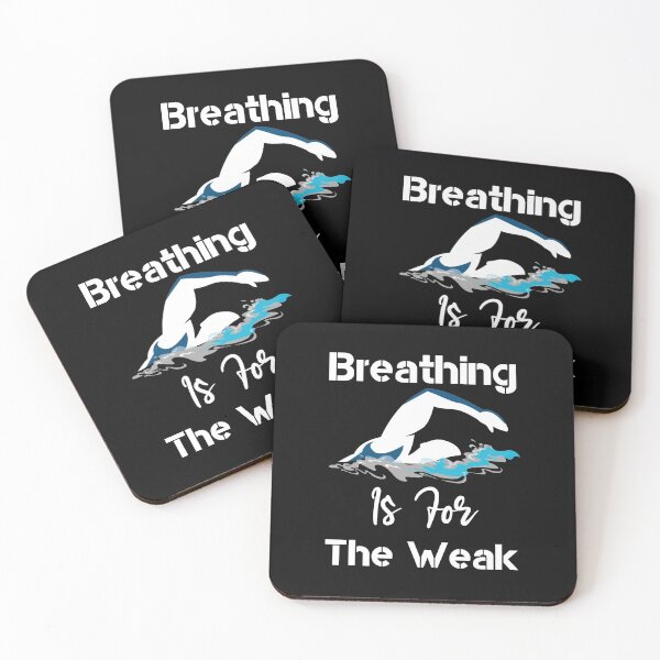 Item preview, Breathing Is For The Weak gift idea for swim mom or swimming daughter designed and sold by LANANIL.