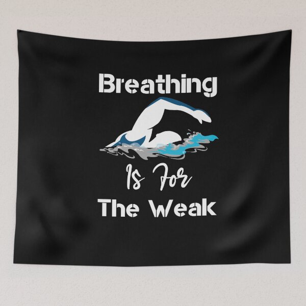 Item preview, Breathing Is For The Weak gift idea for swim mom or swimming daughter designed and sold by LANANIL.