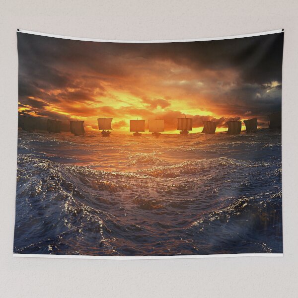 Item preview, Tremble! Vikings ships in sight designed and sold by londom.