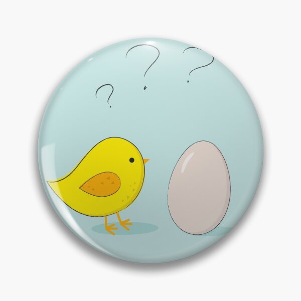 Item preview, The chicken or the egg Question Cute funny cartoon designed and sold by edrawings38.