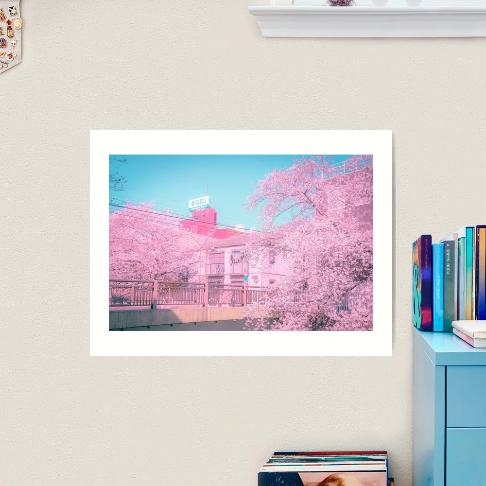Spring in Tokyo Vaporwave citypop pink aesthetic vibe
