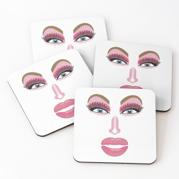 Artikelvorschau, Pink Drag Queen Gesicht entworfen und verkauft von Funful.