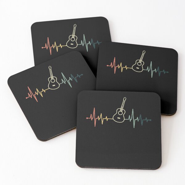 Item preview, Guitar heartbeat guitarist gift guitar player designed and sold by Lenny Stahl.