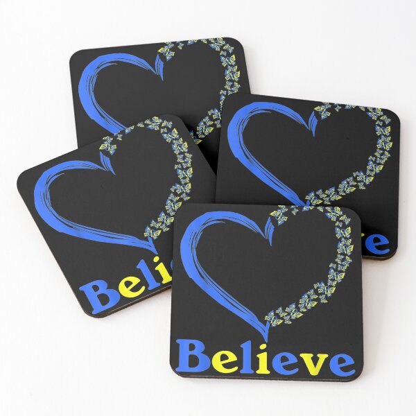 Item preview, Believe Down Syndrome Trisonomy 21 Butterfly Heart designed and sold by SEANPARKERAU.