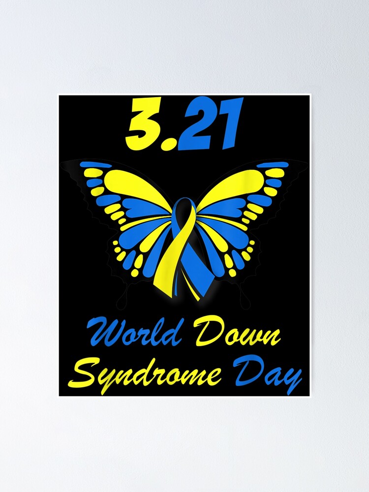 Down Syndrome Awareness Butterfly T-Shirt 21 March Tee Down Syndrome Awareness Butterfly T-Shirt 21 March Tee