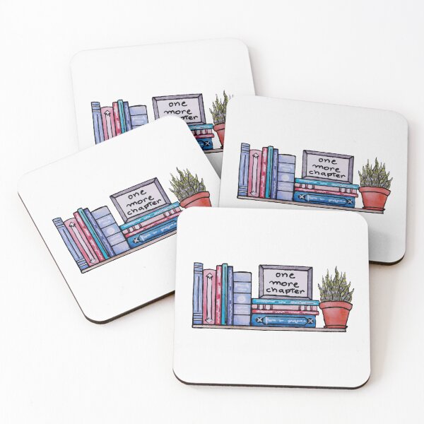 Item preview, Watercolor Library Lovers Bookshelf one more chapter designed and sold by Jessfm.