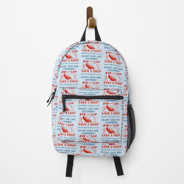 Item preview, WWII Zip Your Lip, Save a Ship designed and sold by historicimage.