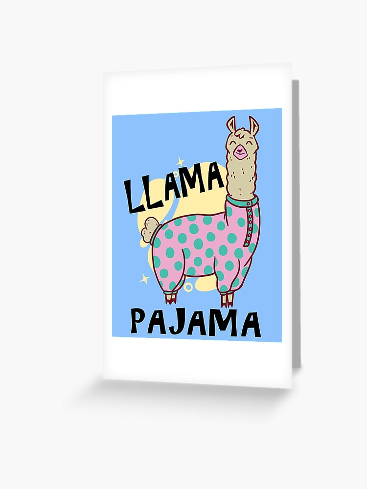 Platillo ladrón fuga de la prisión Tarjetas de felicitación «Pijama Llama» de Frosty1489 | Redbubble