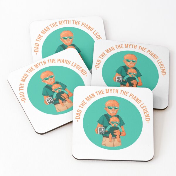 Item preview, dad the man the myth the piano legend  designed and sold by Ssilky.