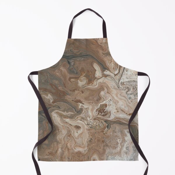 Item preview, Brown Taupe Gold and White Marble Pour designed and sold by GingerEccentric.