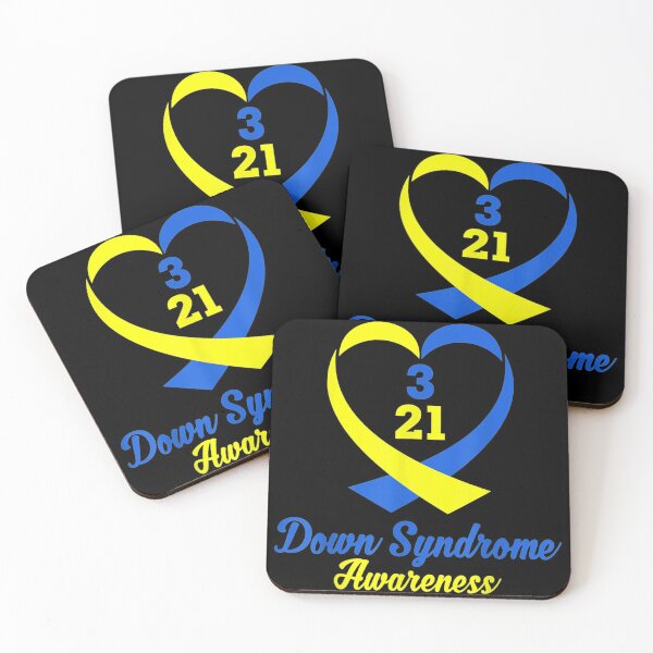 Item preview, Conciencia del Síndrome de Down Corazón Azul Amarillo Colo designed and sold by ADAMANDREWSAU.
