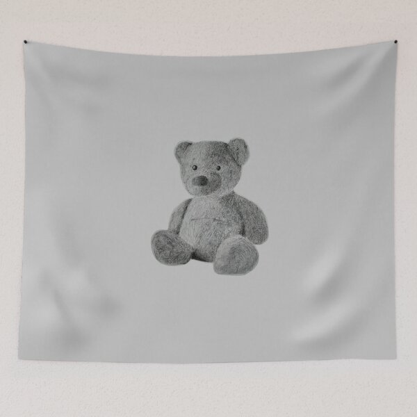Item preview, Graphite Teddy Bear Drawing designed and sold by Art-by-AbbyRodz.