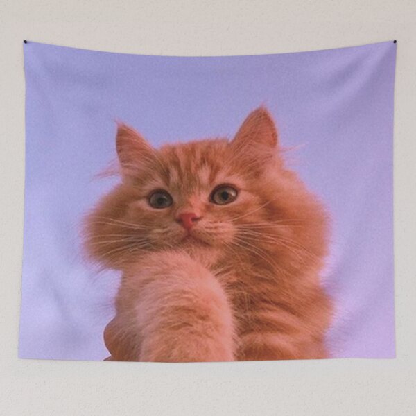 Item preview, cute baby cat with pink sunset <3 designed and sold by gabrielaroze.