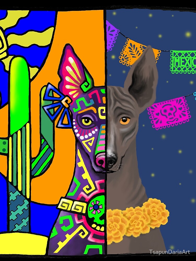 Imagen 5 de 5, Camiseta gráfica con la obra Xolo Prehispánico, diseñada y vendida por TsapunDariaArt.