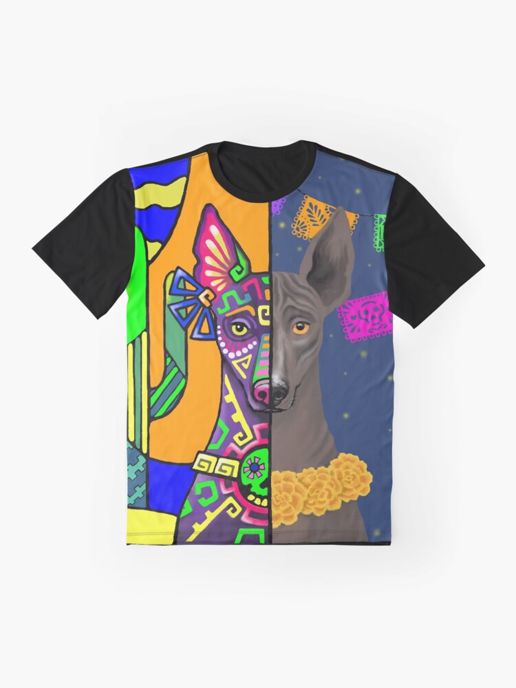 Imagen 4 de 5, Camiseta gráfica con la obra Xolo Prehispánico, diseñada y vendida por TsapunDariaArt.