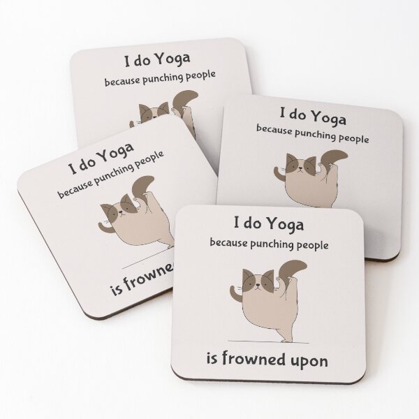 Item preview, Funny Yoga Cat designed and sold by magna-aranea.