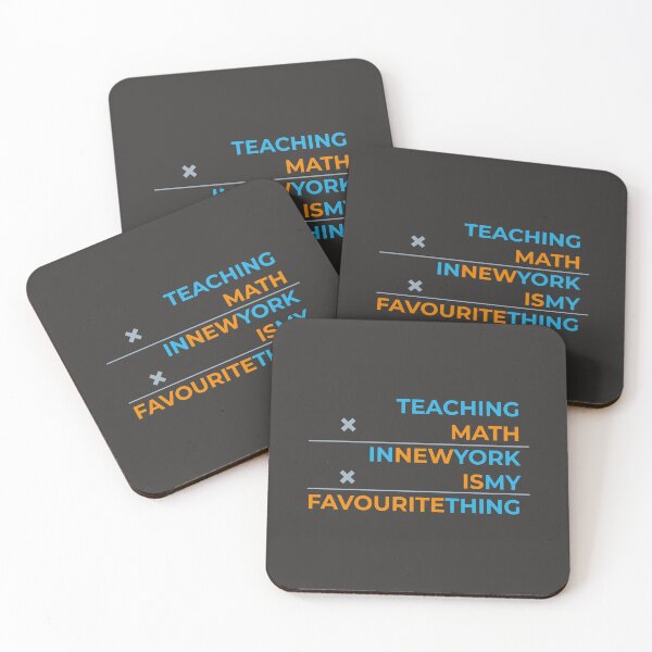 Item preview, Teaching math in New York is my favourite thing  designed and sold by Cat-designs.