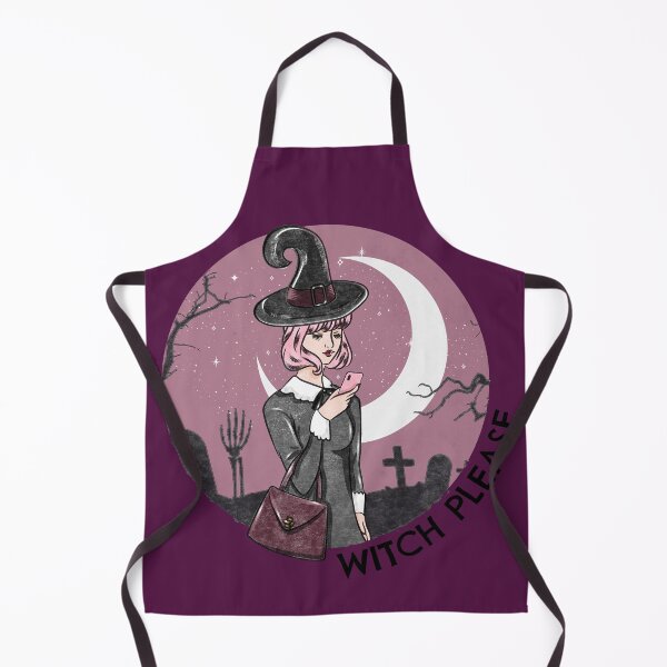 Item preview, Witch Please, Witch in Graveyard designed and sold by SquishStitches.