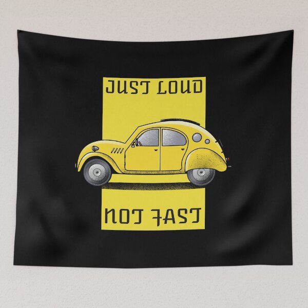 Item preview, Just Loud Not Fast - Yellow Classic Car designed and sold by TKsTees.