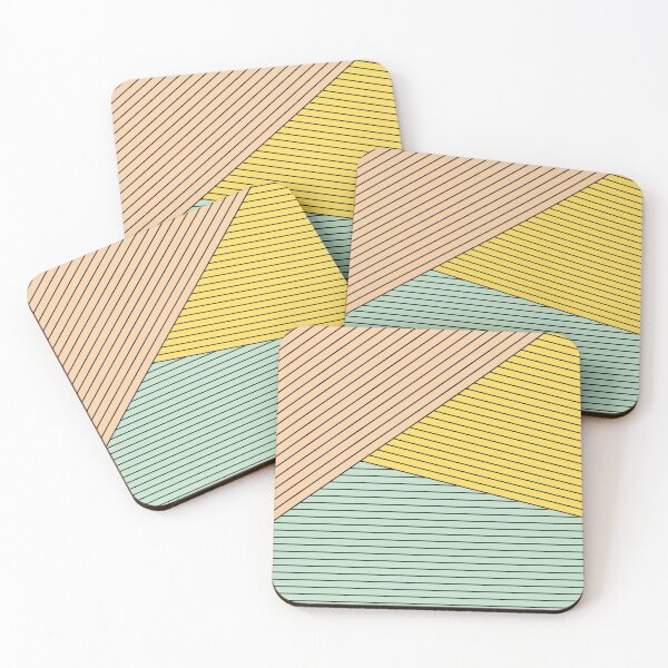 Item preview, Strips beige, yellow, green  designed and sold by IONcreatION.