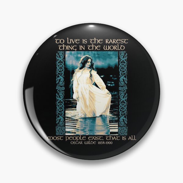 Item preview, To Live is the Rarest Thing in the World, Celtic, Irish Proverb, Oscar Wilde Quote, Celtic Gift designed and sold by Proverbial Wisdom Design.