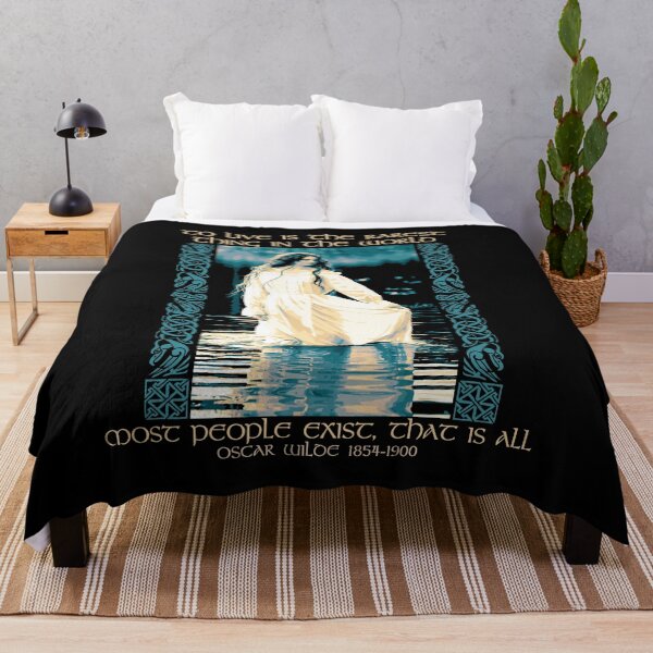Item preview, To Live is the Rarest Thing in the World, Celtic, Irish Proverb, Oscar Wilde Quote, Celtic Gift designed and sold by Proverbial Wisdom Design.