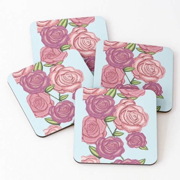 Item preview, Floral Design Rose Patterns Rosa Pink Royal Flowers designed and sold by Zavola.