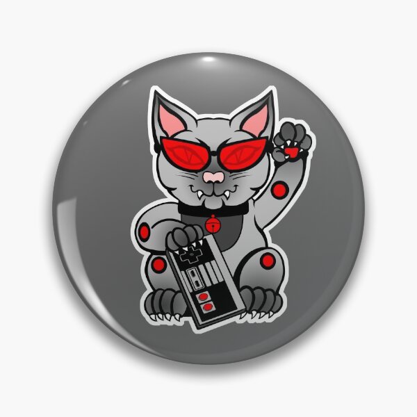 Item preview, Gaming Good Luck Cat designed and sold by rawjawbone.