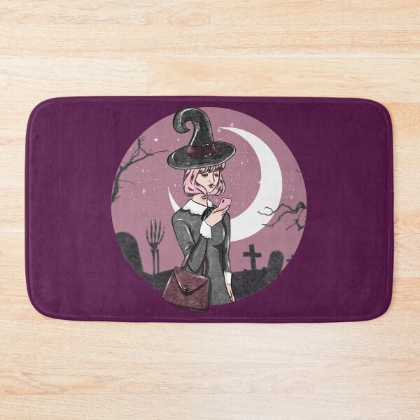 Item preview, Modern Witch in Graveyard on Cellphone designed and sold by SquishStitches.