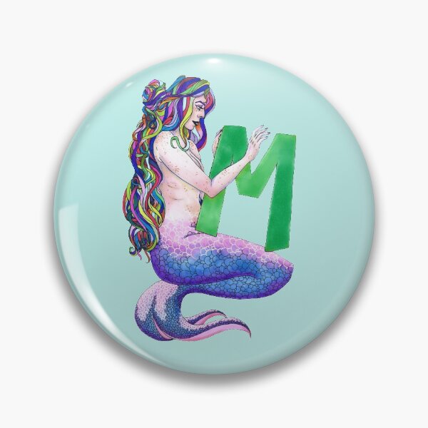 Item preview, M for Mermaid Illustration designed and sold by AvalonUnmuzzled.