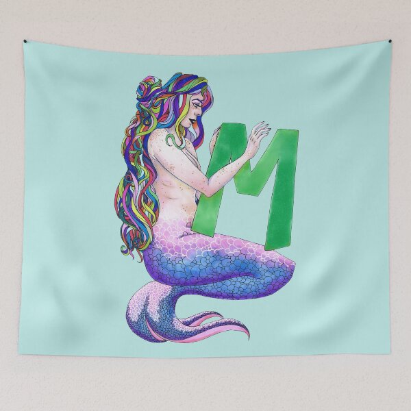 Item preview, M for Mermaid Illustration designed and sold by AvalonUnmuzzled.