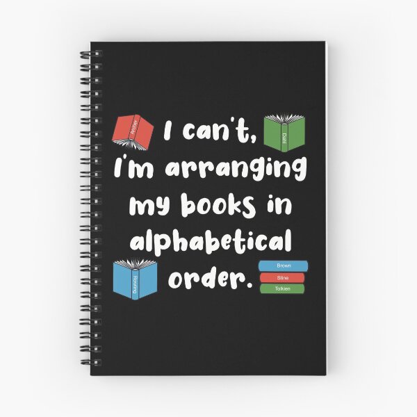 Item preview, Librarian humour Alphabetical Order designed and sold by Funful.