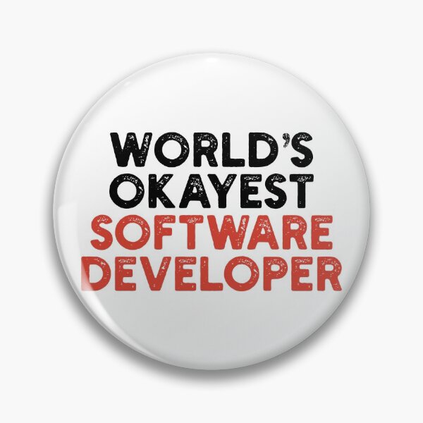 Item preview, World's Okayest Software Developer designed and sold by Tech-e-Tees.