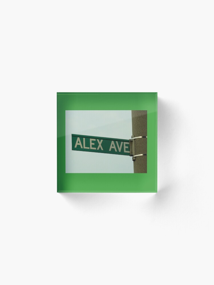Alternate view of Alex, Alex magnet, Alex sticker, Alex mask, Alex mug Acrylic Block