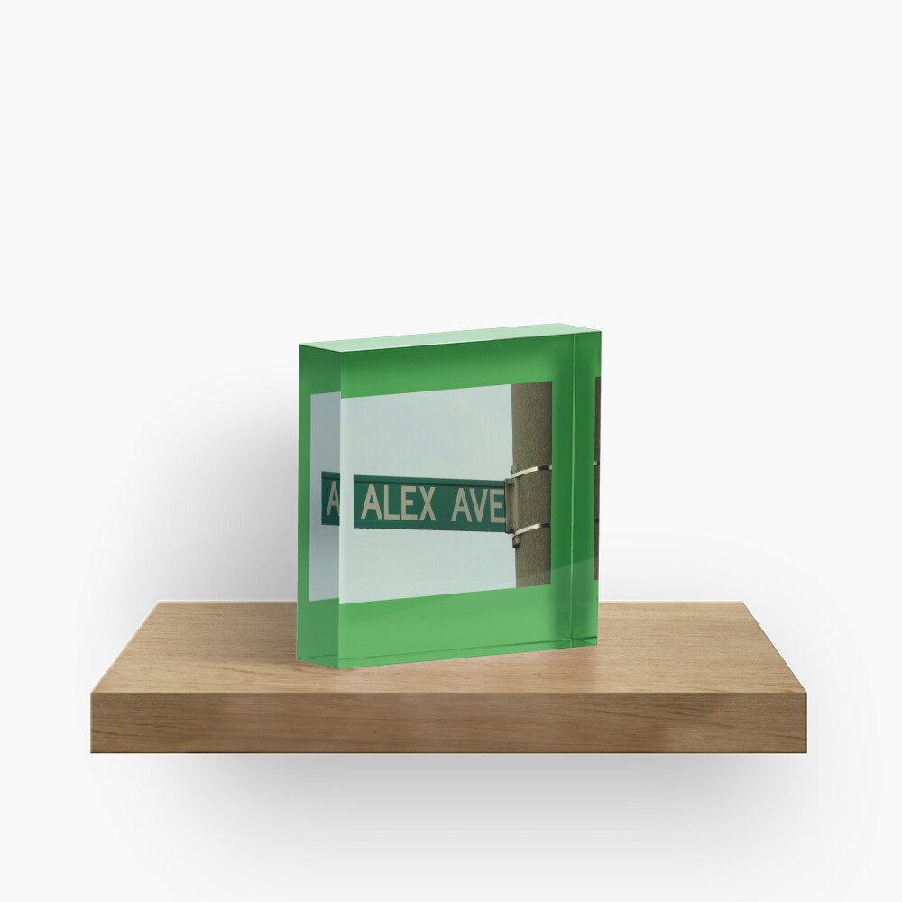 Alex, Alex magnet, Alex sticker, Alex mask, Alex mug Acrylic Block