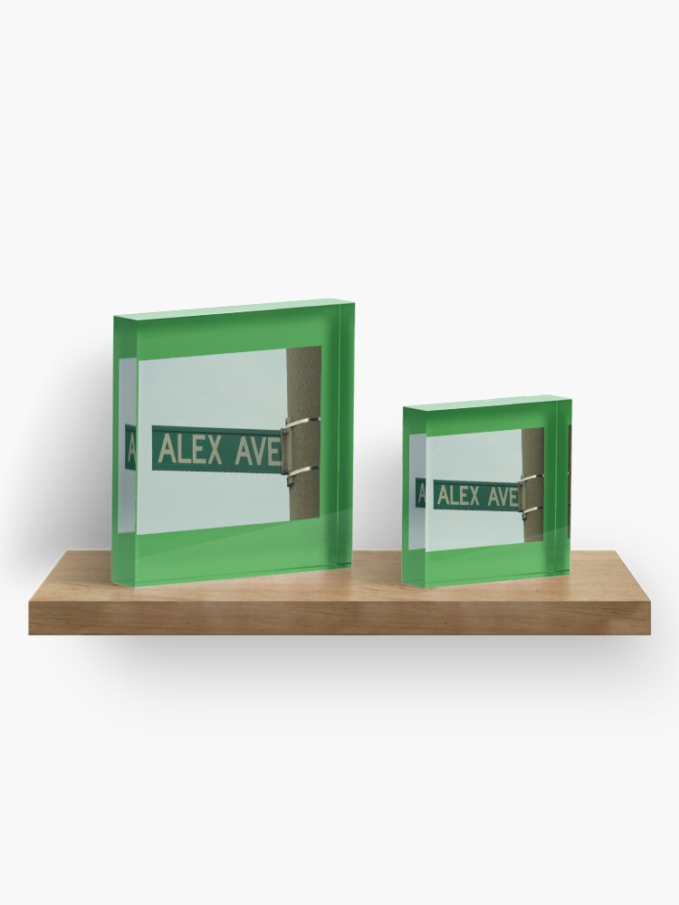 Alternate view of Alex, Alex magnet, Alex sticker, Alex mask, Alex mug Acrylic Block