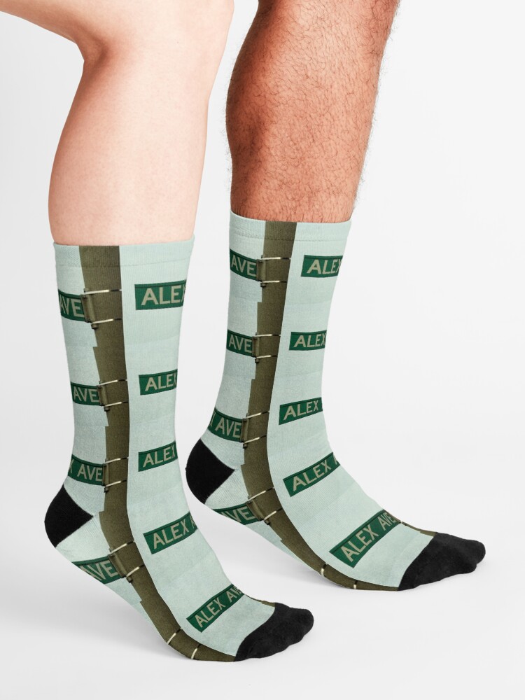 Alternate view of Alex, Alex magnet, Alex sticker, Alex mask, Alex mug Socks