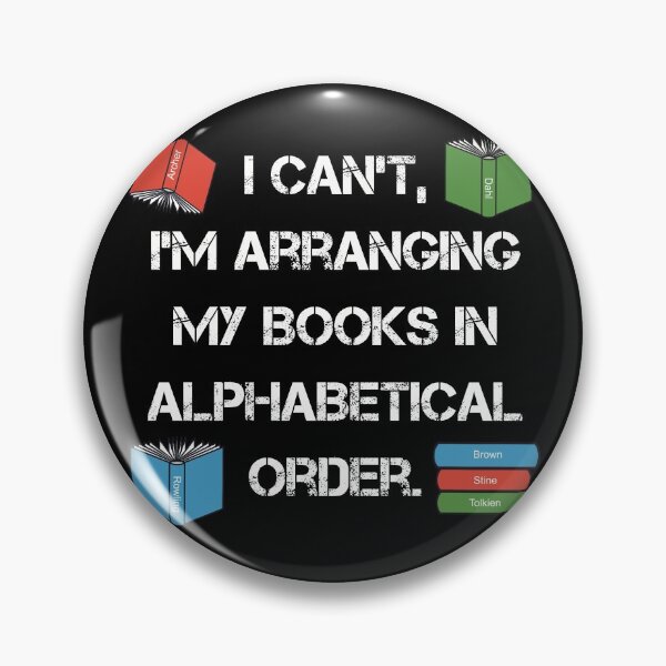 Item preview, Librarian humour Alphabetical Order designed and sold by Funful.