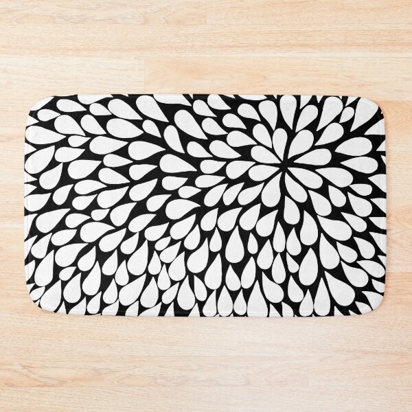 Item preview, Pinched flower Droplets White designed and sold by REFCreative.