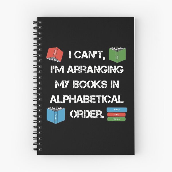 Item preview, Librarian humour Alphabetical Order designed and sold by Funful.