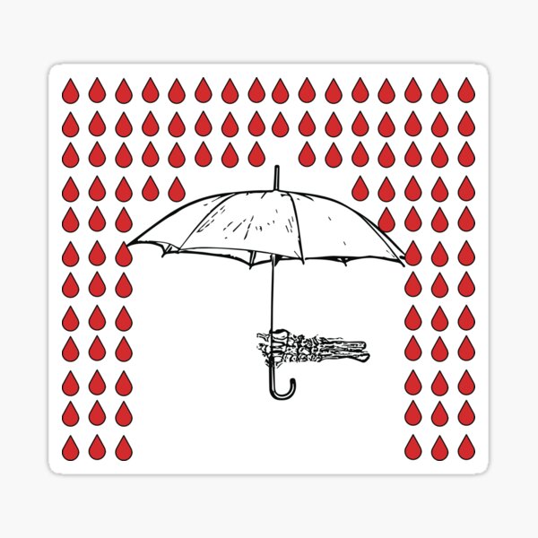"Raining blood" Sticker for Sale by TheSeeSection Redbubble