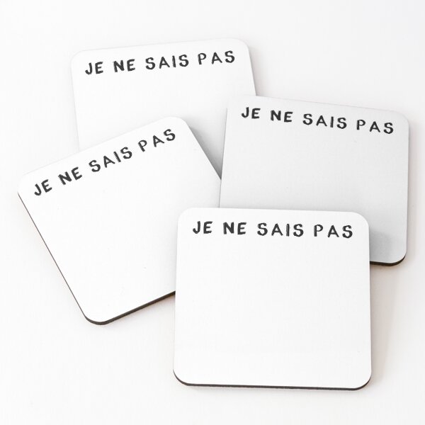 Item preview, Je ne sais pas - I don`t know in french designed and sold by WiBto.