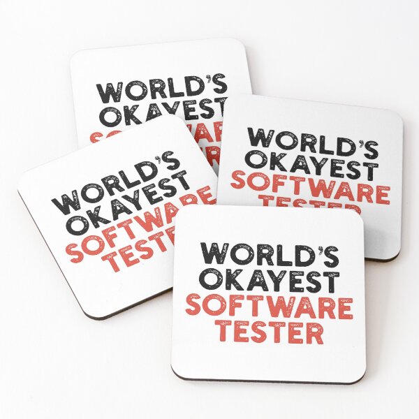 Item preview, World's Okayest Software Tester designed and sold by Tech-e-Tees.