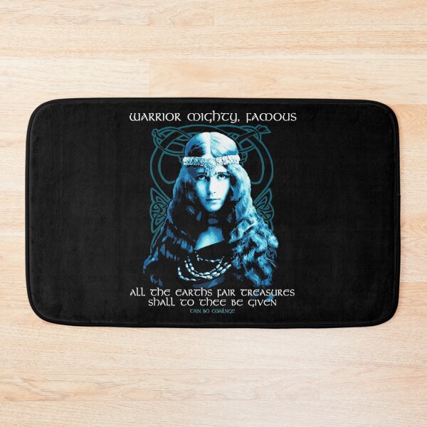 Item preview, Warrior Mighty Famous, Táin Bó Cúailnge, Irish Epic Quote, Celtic Literature, Gaelic, Celtic Gift designed and sold by Proverbial Wisdom Design.