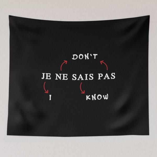 Item preview, Je ne sais pas - I don`t know in french designed and sold by WiBto.