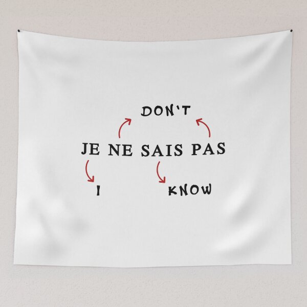 Item preview, Je ne sais pas - I don`t know in french designed and sold by WiBto.