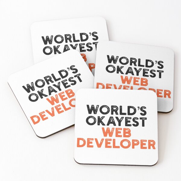 Item preview, World's Okayest Web Developer designed and sold by Tech-e-Tees.