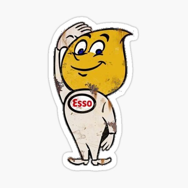 Signe d'homme de gaz Esso rétro Sticker